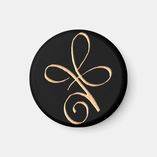 Goldene bedingungslose Liebe Magnet (Vorne)