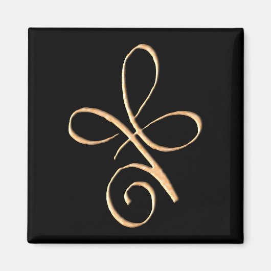 Goldene bedingungslose Liebe Magnet (Vorne)