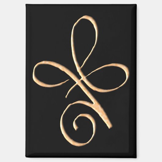 Goldene bedingungslose Liebe Magnet (Vorderseite)