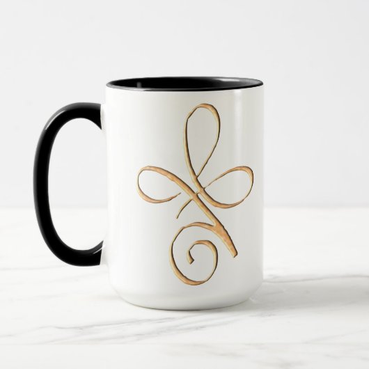 Goldene bedingungslose Liebe Tasse (Links)