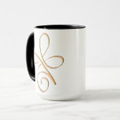 Goldene bedingungslose Liebe Tasse (Vorderseite Links)