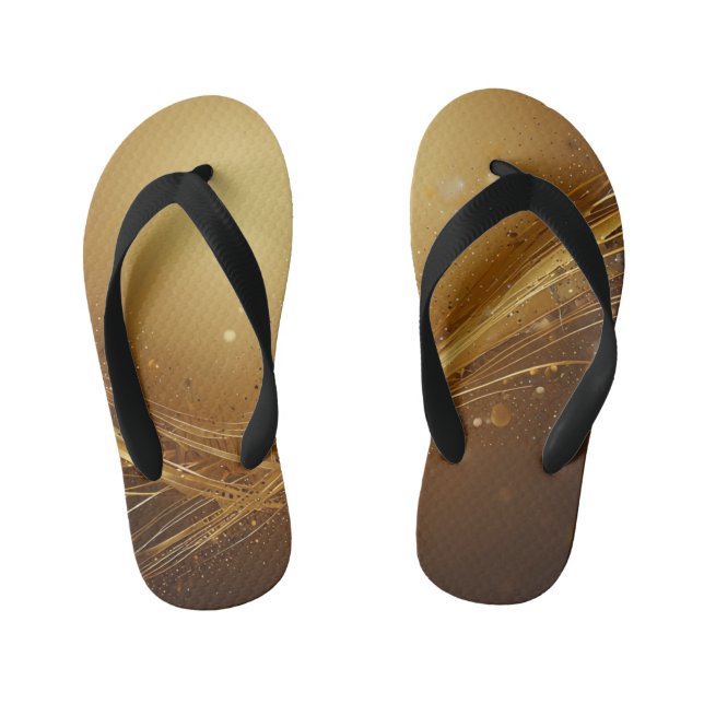 Goldene Beleuchtung Kinderbadesandalen (Fußbett)