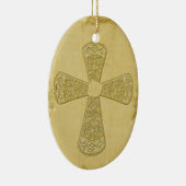 Goldene Bell-Kreuz Keramikornament (Rechts)