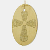 Goldene Bell-Kreuz Keramikornament (Links)
