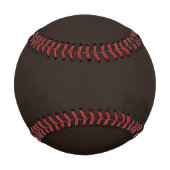 Goldene benutzerdefinierte Initialen minimalistisc Baseball (Rückseite)
