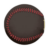 Goldene benutzerdefinierte Initialen minimalistisc Baseball (Vorderseite Links)