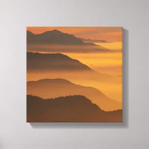 Goldene Berge Leinwanddruck