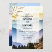 Goldene Berge Rolling Hills Landschaft Einladung (Vorne/Hinten)