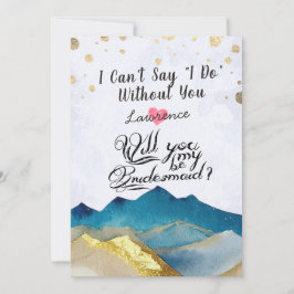 Goldene Berge werden meine Hochzeit mit der Brautj Einladung