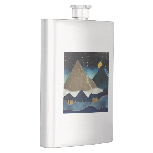 Goldene Bergketten Flachmann (Rechts)