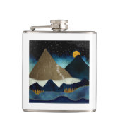 Goldene Bergketten Flachmann (Vorderseite)