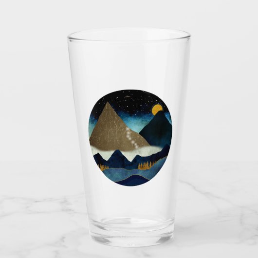 Goldene Bergketten Glas (Vorderseite)