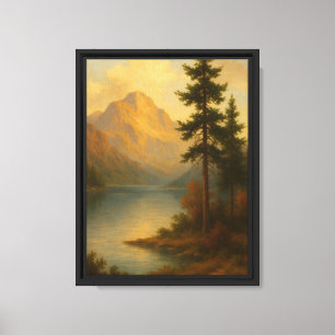Goldene Bergsee Leinwand Locarno