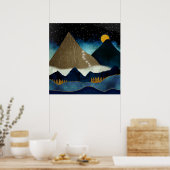 Goldene Bergsteiger Poster (Küche)