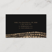 Goldene Beschaffenheit der eingeborenen Visitenkarte (Rückseite)