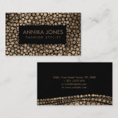 Goldene Beschaffenheit der eingeborenen Visitenkarte (Vorne/Hinten)