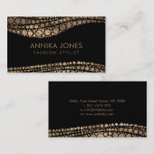 Goldene Beschaffenheit der eingeborenen Visitenkarte (Vorne/Hinten)