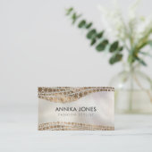 Goldene Beschaffenheit der eingeborenen Visitenkarte (Stehend Vorderseite)