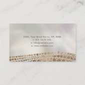 Goldene Beschaffenheit der eingeborenen Visitenkarte (Rückseite)