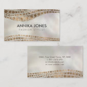 Goldene Beschaffenheit der eingeborenen Visitenkarte (Vorne/Hinten)