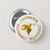 Goldene Bestätigung und Heiliger Geist Button (Vorne & Hinten)