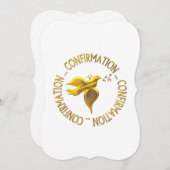 Goldene Bestätigung und Heiliger Geist Einladung (Vorne/Hinten)