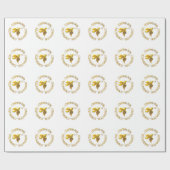 Goldene Bestätigung und Heiliger Geist Geschenkpapier (Flach)