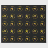 Goldene Bestätigung und Heiliger Geist Geschenkpapier (Flach)