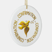 Goldene Bestätigung und Heiliger Geist Keramik Ornament (Rechts)