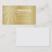 Goldene bewegliche Sonnenstudio-Visitenkarte Visitenkarte (Vorne/Hinten)