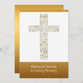 Goldene Bibel versifiziert Gedenkveranstaltung 2 Einladung (Vorne/Hinten)