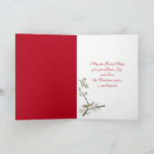 Goldene Bibelschmuck Feiertagskarte (Innenseite)