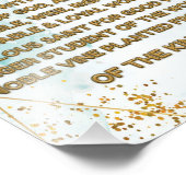 Goldene biblische Bejahungen Akrostik w_Scripture  Fotodruck (Ecke)