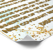 Goldene biblische Bejahungen Akrostik w_Scripture Poster (Ecke)