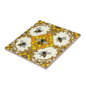 Goldene Bienen-Waben-Muster Fliese (Seite)