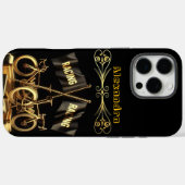 Goldene Bikefahnen in kühlem Display Case-Mate iPhone Hülle (Rückseite (Horizontal))