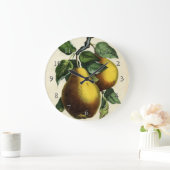 Goldene Birnen Große Wanduhr (Zuhause)