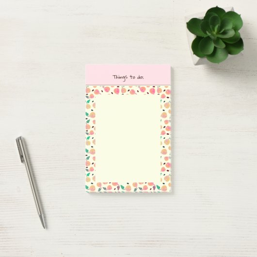 Goldene Birnen Kollektion Pink Post-it Klebezettel (Büro)