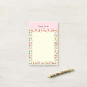 Goldene Birnen Kollektion Pink Post-it Klebezettel (Auf Schreibtisch)