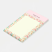 Goldene Birnen Kollektion Pink Post-it Klebezettel (angewinkelt)