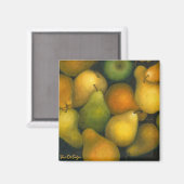 goldene Birnen Magnet (Vorderseite/Rückseite)