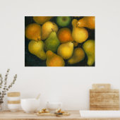 goldene Birnen Poster (Küche)