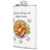 Goldene Bissen des Glücks Flachmann (Links)