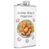 Goldene Bissen des Glücks Flachmann (Rechts)
