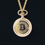 goldene Bitcoin-Uhrenkette Armbanduhr<br><div class="desc">goldene Bitcoin-Uhrenkette</div>