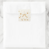 Goldene Blasen Aufkleber (Tasche)