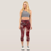 Goldene Blätter 1 Capri Leggings (Vorderseite)