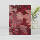 Goldene Blätter 1 Dankeskarte (Stehend Vorderseite)