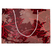 Goldene Blätter 1 Große Geschenktüte (Rückseite)