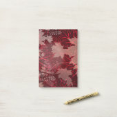 Goldene Blätter 1 Post-it Klebezettel (Auf Schreibtisch)